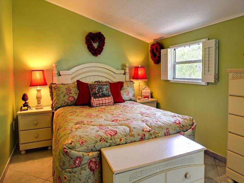 Queen sized bed in master bedroom